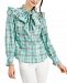 Charter Club Ruffled Plaid Blouse, Created for Macy's