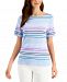 Charter Club Cotton Country Club Striped Top, Created for Macy's