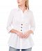 Vince Camuto Cotton Smocked-Waist Top