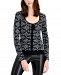 Inc International Concepts Printed Tie-Detail Sweater, Created for Macy's