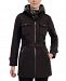 Michael Michael Kors Women's Petite Hooded Belted Raincoat