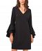 Vince Camuto Crepe Bell-Sleeve Fit & Flare Dress