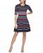 Vince Camuto Striped Fit & Flare Dress