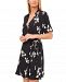 Vince Camuto Sparse Blooms Wrap Dress