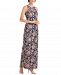 Js Collections Embroidered Halter Gown