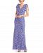 Js Collections Embroidered Mesh Gown