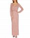 Adrianna Papell V-Neck Blouson Embellished Gown