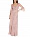 Adrianna Papell Beaded Bell-Sleeve Gown