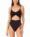 California Waves Juniors' Cutout One-Piece Swimsuit, Created for Macy's Women's Swimsuit