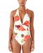 Kate Spade New York Floral-Print Twist-Front One-Piece Swimsuit Women's Swimsuit