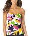 Anne Cole Bold Floral Twist Strapless Tankini Top Women's Swimsuit