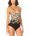 Anne Cole Ditsy Floral Twist-Front Strapless One-Piece Swimsuit Women's Swimsuit
