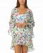 Anne Cole Paisley Floral Tunic Cover-Up Women's Swimsuit
