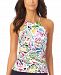 Anne Cole Paisley Floral High-Neck Tankini Top Women's Swimsuit