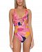 Trina Turk Printed Plunging One-Piece Swimsuit Women's Swimsuit