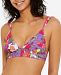 Hula Honey Juniors' Impressionist Bloom Bikini Top, Created for Macy's Women's Swimsuit