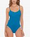 Salt + Cove Juniors' Solid Lace-Up-Side One-Piece Swimsuit, Created for Macy's Women's Swimsuit