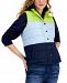 Style & Co Colorblocked Puffer Vest, Created for Macy's
