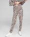 Charter Club Cashmere Animal-Print Knit Jogger Pants, Created for Macy's