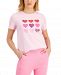 Charter Club Sequin-Embellished Heart-Graphic T-Shirt, Created for Macy's