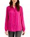 Charter Club Dot-Print Button-Down Top, Created for Macy's