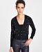 Inc International Concepts Imitation Pearl Button Down Cardigan, Created for Macy's