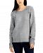 Inc International Concepts Embellished-Sleeve Sweater, Created for Macy's