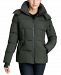 BCBGeneration Women's Stretch Hooded Puffer Coat
