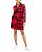 Style & Co Cotton Mixed-Plaid Flannel Shirtdress, Created for Macy's