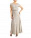 Papell Studio Embellished Blouson Gown