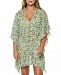 Jessica Simpson Floral Delight Frill Side Chiffon Cover-Up Women's Swimsuit