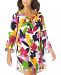 Anne Cole Bold Floral Bell-Sleeve Tunic Cover-Up Women's Swimsuit