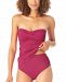 Anne Cole Twist-Front Ruched Tankini Top Women's Swimsuit