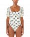 Kate Spade New York Polka-Dot Puffed-Sleeve One-Piece Swimsuit Women's Swimsuit