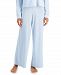 Jenni Solid Ribbed Wide-Leg Pajama Pants, Created for Macy's
