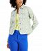 Charter Club Dream Meadow Printed Denim Jacket, Created for Macy's