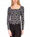 Michael Michael Kors Ruched-Side Lace Top