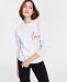 French Connection Love Embroidered Sweatshirt
