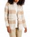 Alfani Striped Button-Front Cardigan, Created for Macy's