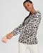 Charter Club Cashmere Cheetah Sweater, Created for Macy's