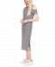 Michael Michael Kors Striped Cold-Shoulder Midi Dress