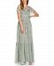 Adrianna Papell Boho Beaded Mesh Gown