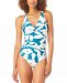 Anne Cole Floral Cutout Twist One-Piece Swimsuit Women's Swimsuit