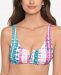 Salt + Cove Juniors' Sun-Washed Stripe V-Wire Bralette Bikini Top, Created For Macy's Women's Swimsuit