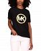 Michael Michael Kors Cotton Foil Circle Logo T-Shirt