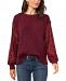 Vince Camuto Sequin-Sleeve Sweater