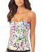 Anne Cole Paisley Floral Twist Strapless Tankini Top Women's Swimsuit