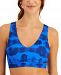 Id Ideology Women's Tie-Dyed Strappy Low-Impact Sports Bra, Created for Macy's