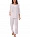 Eileen West Ruffled Lace-Trim Pajama Set
