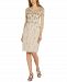 Adrianna Papell 3/4-Sleeve Embellished Sheath Dress